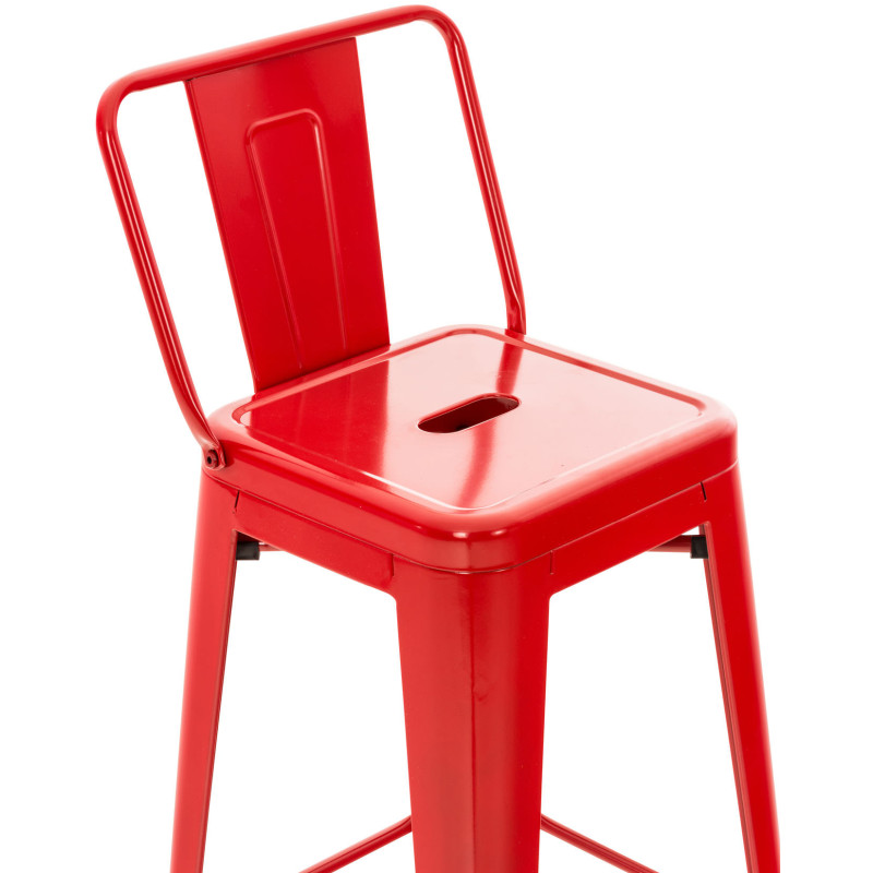 Tabouret de bar rouge Mason