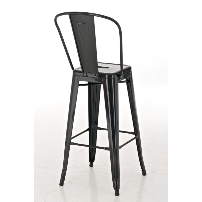 Tabouret de bar Aiden, noir