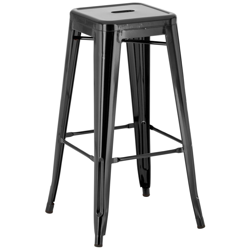 Tabouret de bar Joshua, noir