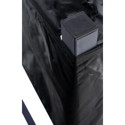 Porte-bûches de cheminée + bâche Martin 25x110x115 cm anthracite