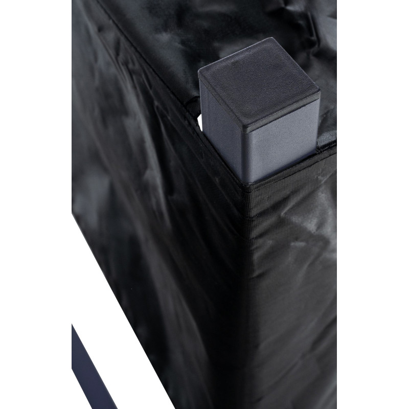 Porte-bûches de cheminée + bâche Martin 25x110x115 cm anthracite