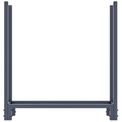 Porte-bûches de cheminée + bâche Martin 25x110x115 cm anthracite