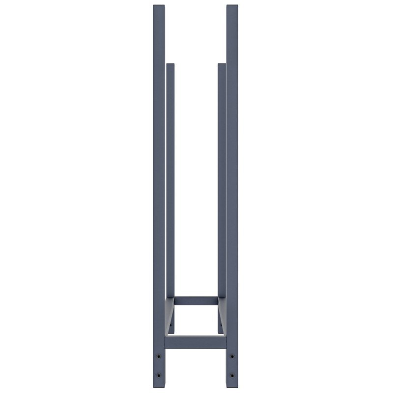 Porte-bûches de cheminée + bâche Martin 25x110x115 cm anthracite