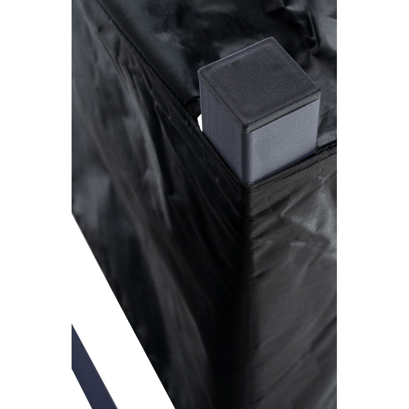 Porte-bûches de cheminée + bâche Martin 25x200x115 cm anthracite