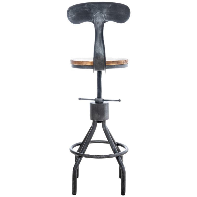 Set di 2 sgabelli da bar Hanam in argento antico