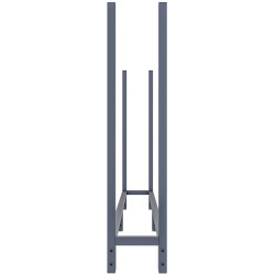 Porte-bûches de cheminée + bâche Martin 25x200x115 cm anthracite