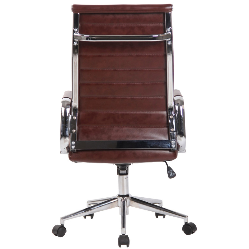 Chaise de bureau Columbus rouge bordeaux
