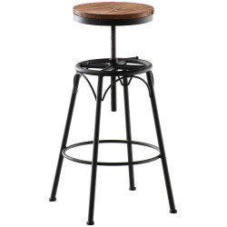 Tabouret de bar à poutre noir