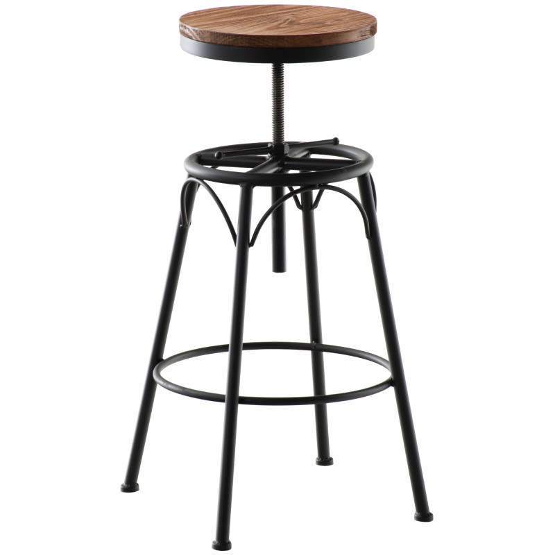 Tabouret de bar à poutre noir