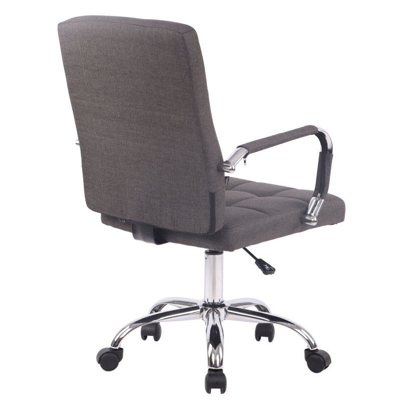 Chaise de bureau Deli PRO en tissu gris foncé