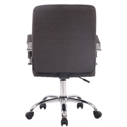 Chaise de bureau Deli PRO en tissu gris foncé