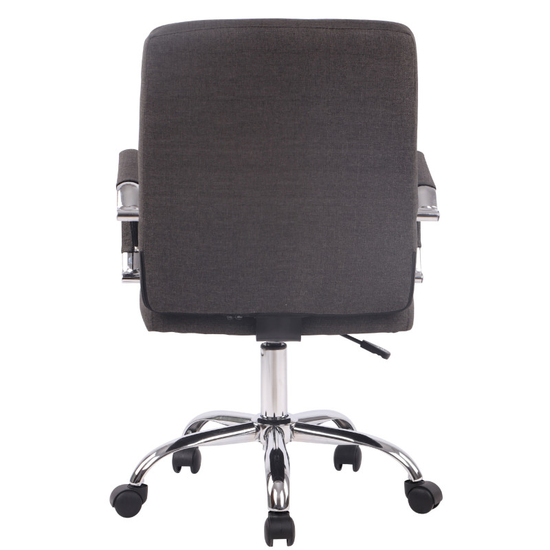 Chaise de bureau Deli PRO en tissu gris foncé