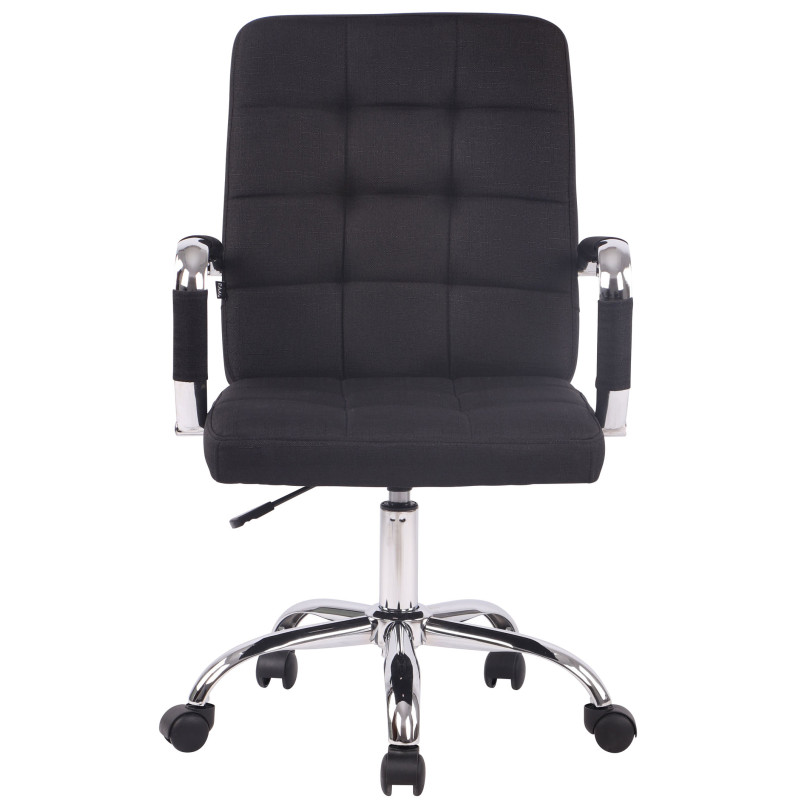 Chaise de bureau Deli PRO en tissu noir