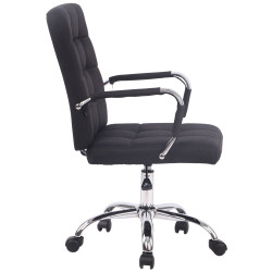 Chaise de bureau Deli PRO en tissu noir