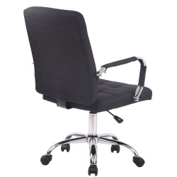 Chaise de bureau Deli PRO en tissu noir