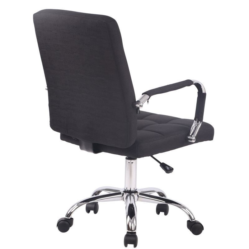 Chaise de bureau Deli PRO en tissu noir