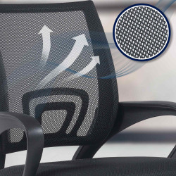 Chaise de bureau Genius noir