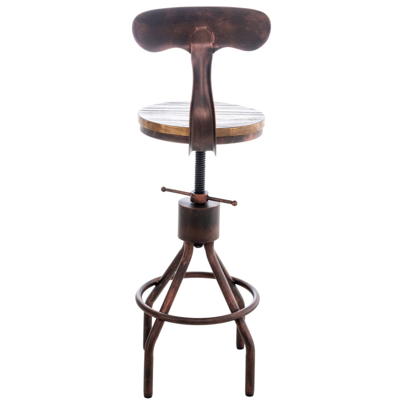 Lot de 2 tabourets de bar Hanam bronze