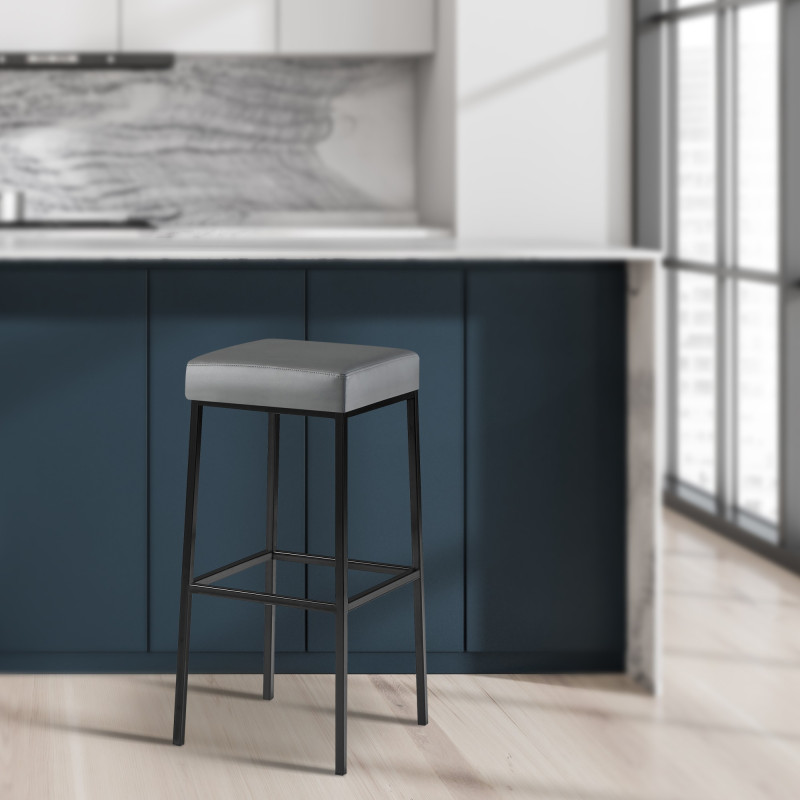 Taburete de bar gris Montreal B85