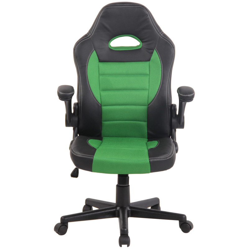 Chaise de bureau John, noire vert