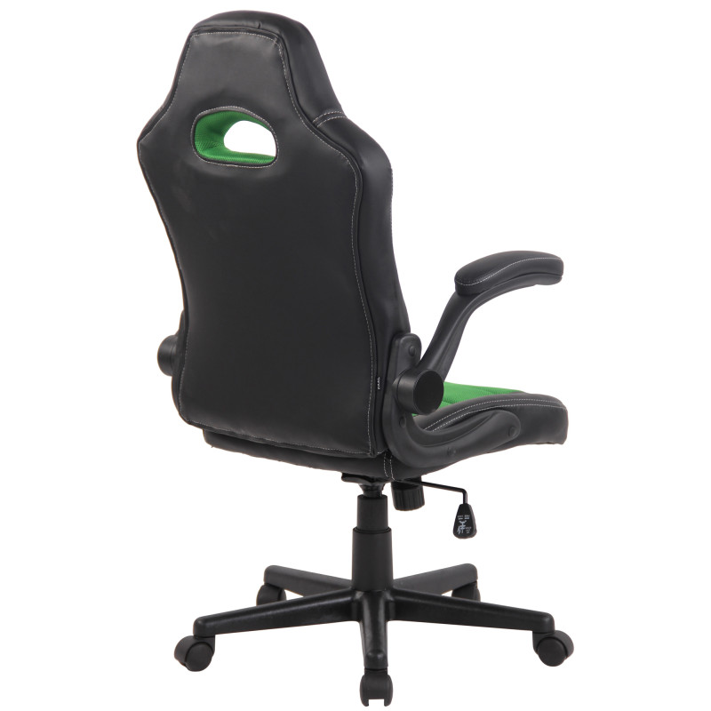 Chaise de bureau John, noire vert