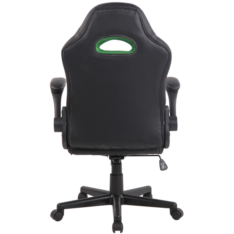 Chaise de bureau John, noire vert
