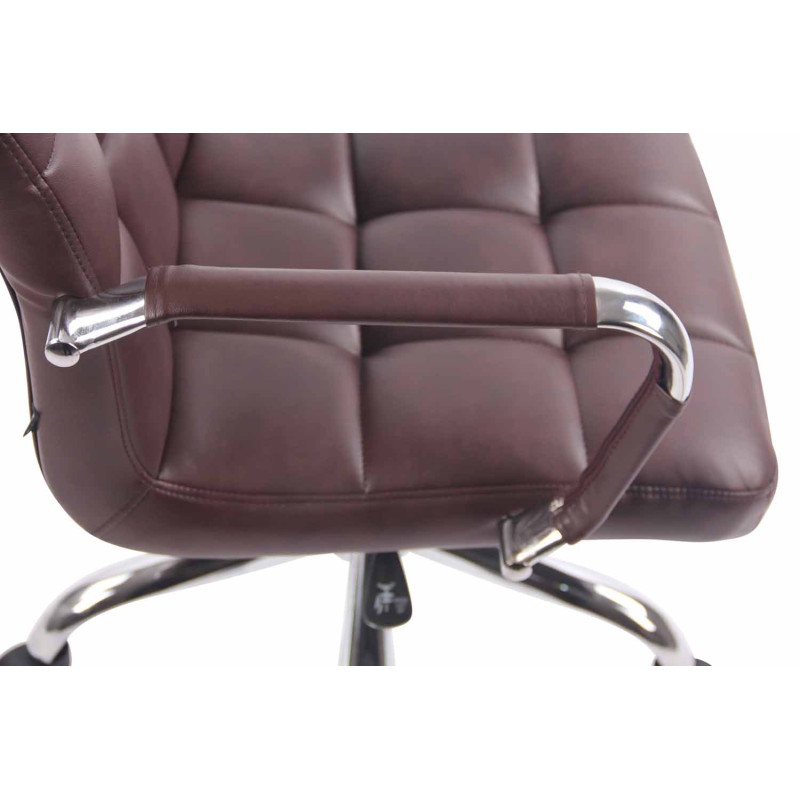 Chaise de bureau Deli rouge bordeaux