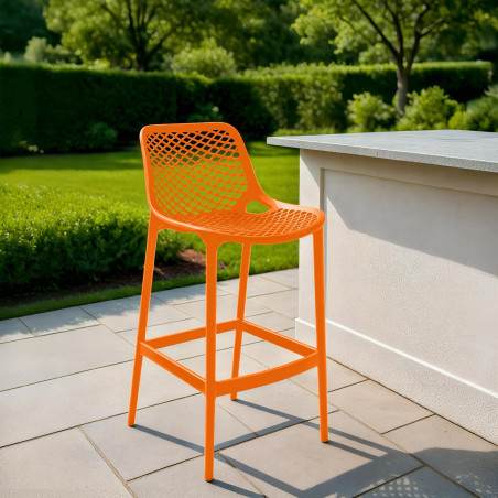 Tabouret de bar orange Air