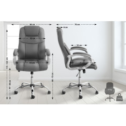 Chaise de bureau BIG Apollo gris