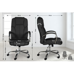 Chaise de bureau BIG Xanthos noir