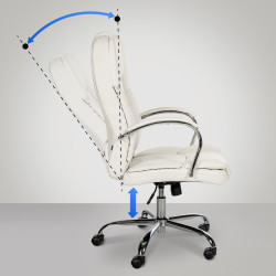 Chaise de bureau BIG Xanthos blanc