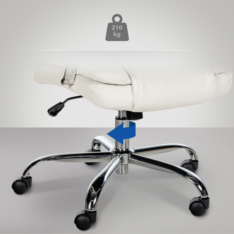 Chaise de bureau BIG Xanthos blanc