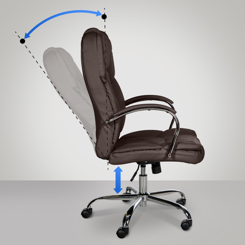 Chaise de bureau BIG Xanthos brun