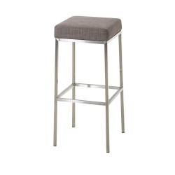 Tabouret de bar Montreal E85, tissu gris