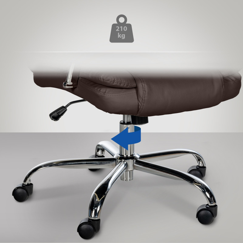 Chaise de bureau BIG Xanthos brun