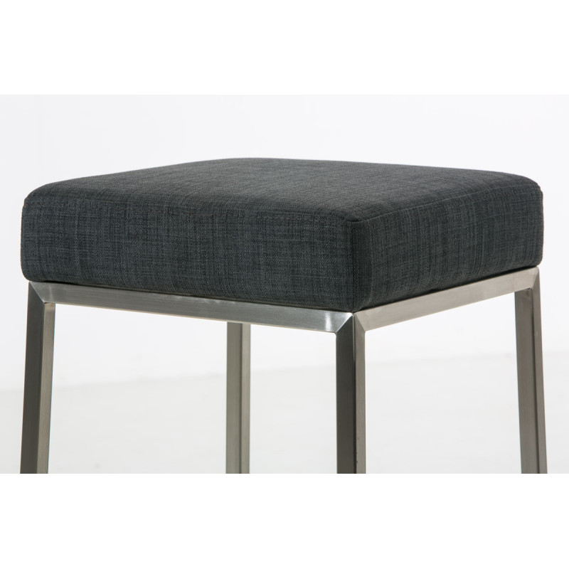 Tabouret de bar Montreal E85, tissu gris foncé