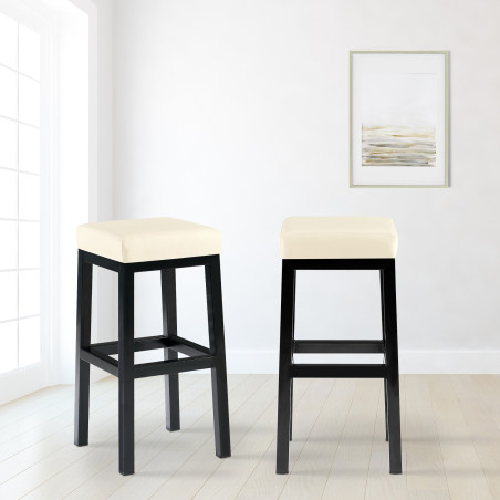 Tabouret de bar Taylor B80 crème