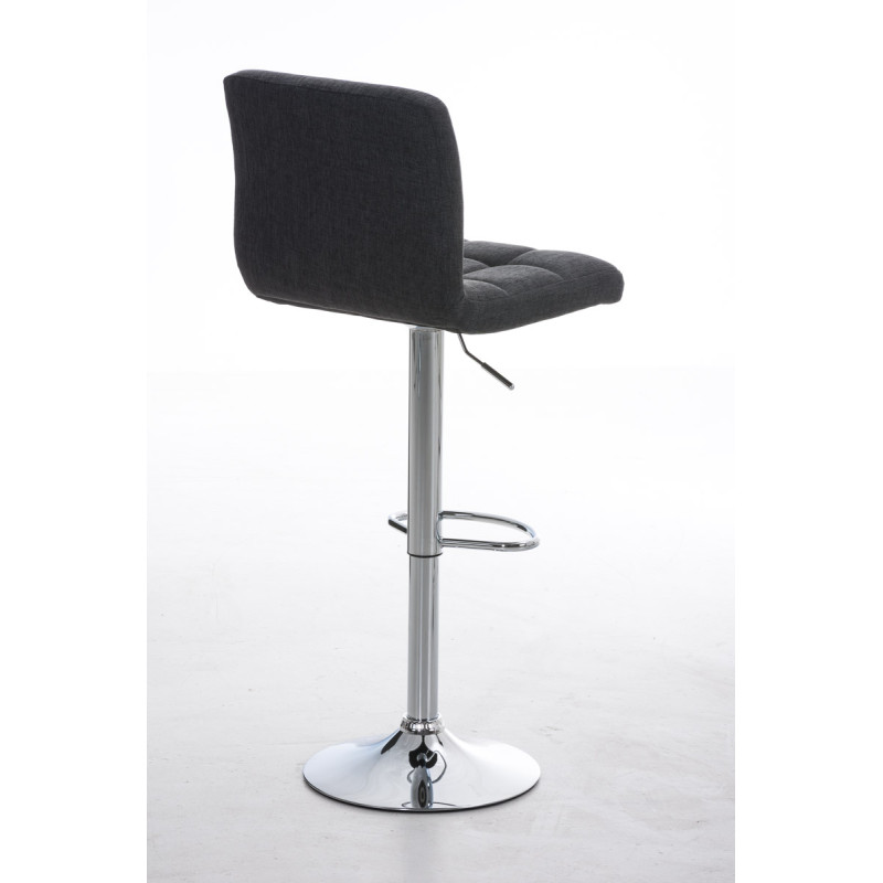 Tabouret de bar Peru, tissu C, gris foncé