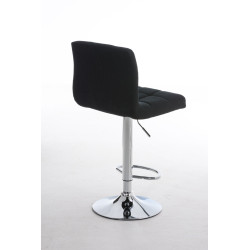 Tabouret de bar Peru, tissu C, noir