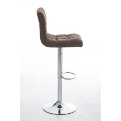 Tabouret de bar Peru, tissu C, marron
