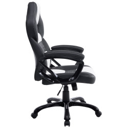 Chaise de bureau Pedro noir/blanc