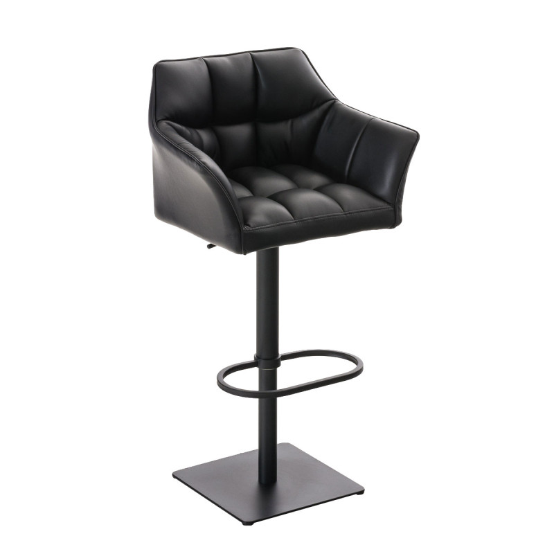 Tabouret de bar Damaso B, noir