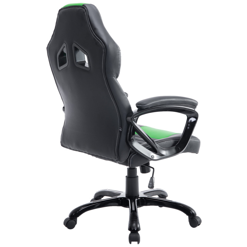 Chaise de bureau Pedro noir/vert