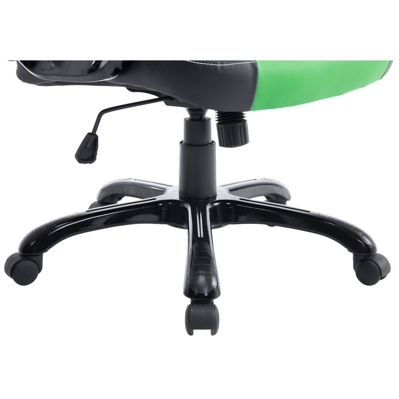 Chaise de bureau Pedro noir/vert