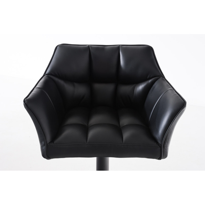 Tabouret de bar Damaso B, noir