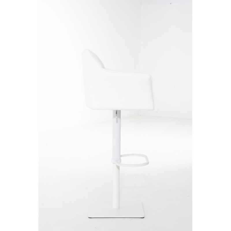 Tabouret de bar blanc Damaso W