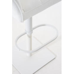 Tabouret de bar blanc Damaso W