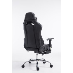 Chaise de bureau de course Limit avec repose-pieds noir/marron