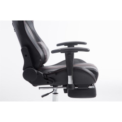 Chaise de bureau de course Limit avec repose-pieds noir/marron