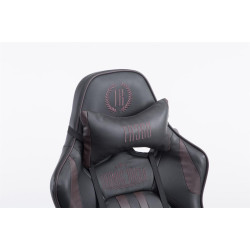 Chaise de bureau de course Limit avec repose-pieds noir/marron